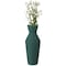 Uniquewise 10" H Decorative Ceramic Round Sharp Concaved Top Vase Centerpiece Table Vase Green, Large QI004346.L - alternate 5